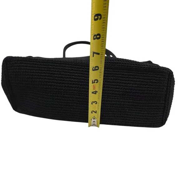 The SAK Elliot Lucca Collection Handback Black Crotchet Shoulder Bag Purse - Picture 9 of 15